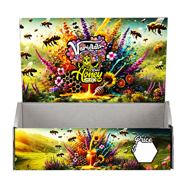 Floral Varietals Design - Honey Stix, Honey Stick, Honey Straw Pack Display Only