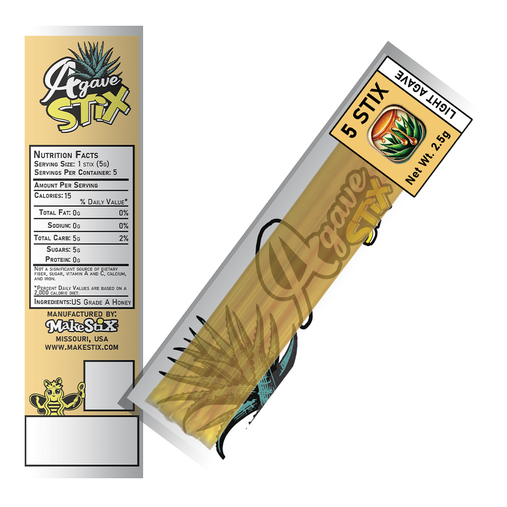 5 Packs of Light Agave Stix