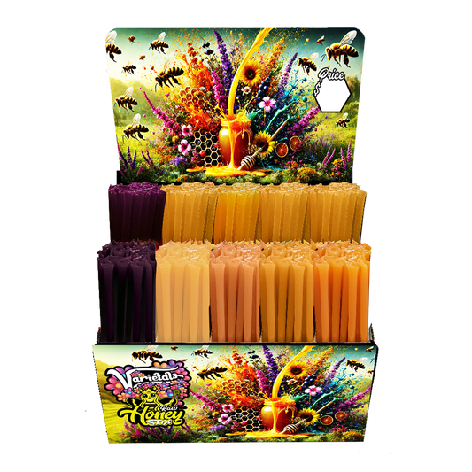 500 Seasonal Floral Varietal Honey Stix, Honey Stick, Honey Straw Display