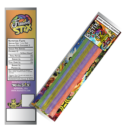 5 Packs of Assorted Flavored Honey Stix, Honey Stick, Honey Straw