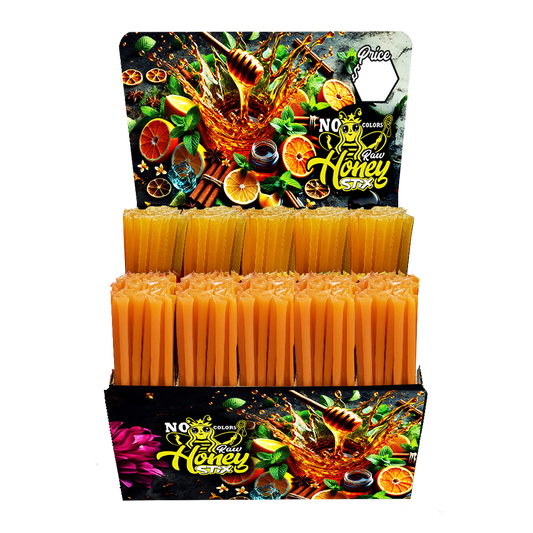 500 Natural Flavored Honey Stix, Honey Stick, Honey Straw with Display